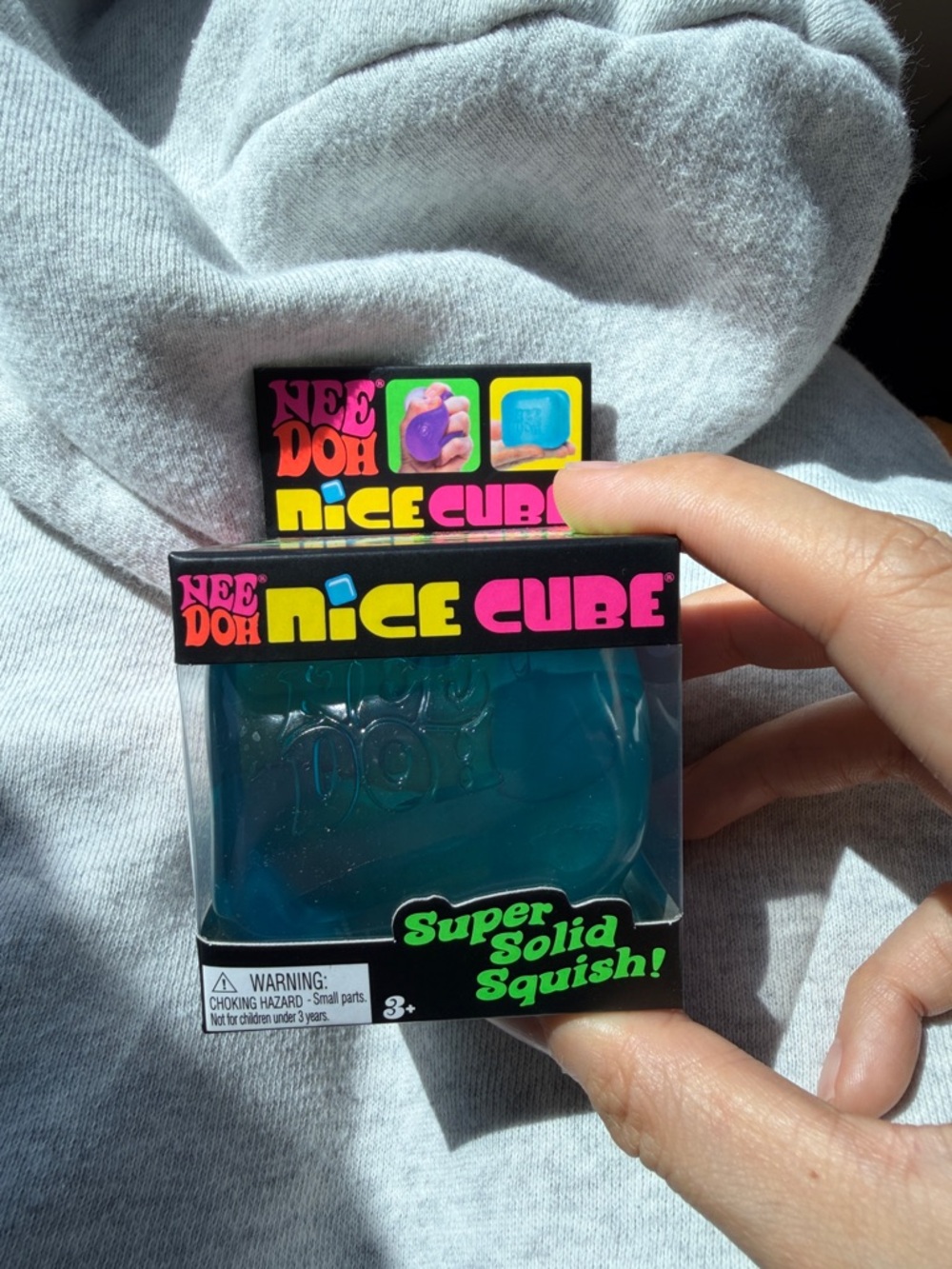 NeeDoh Nice Cube Super Solid Squish - Blue